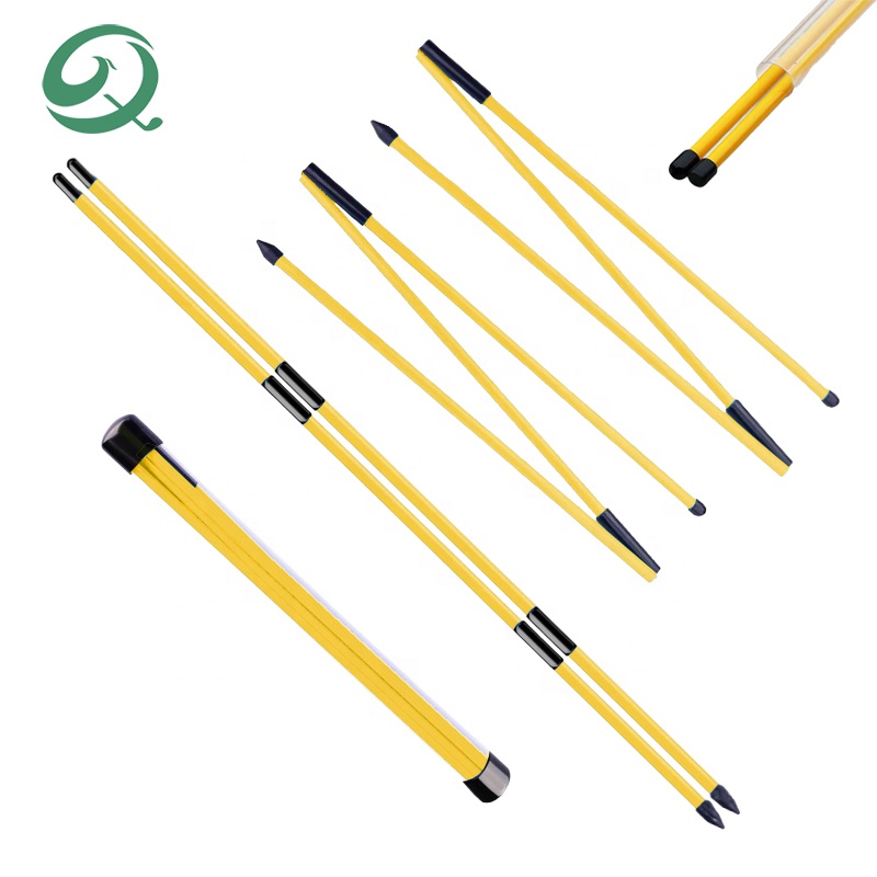 OEM/ODM Supported Golf Putting Line Training Aid Alignment Stick Golf Swing Corrector Alignment Rods Set with Protective Tube