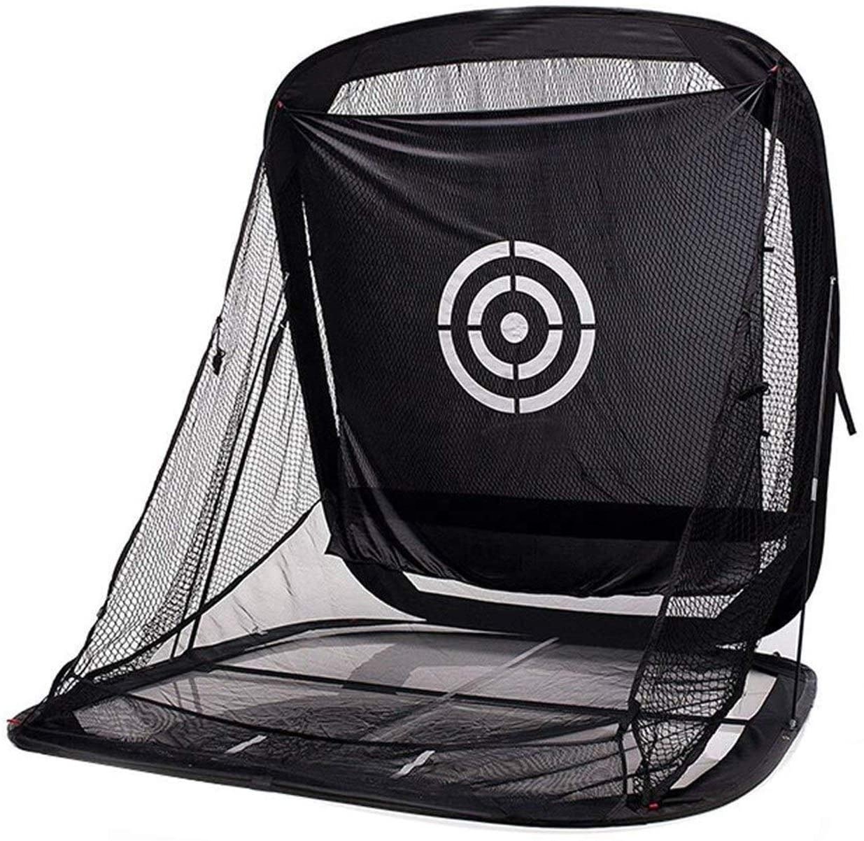 Factory Price Wholesale Custom logo Popular Style Folding Portable Home Garden Golf Hitting Net Black Outdoor Golf Practice Net
