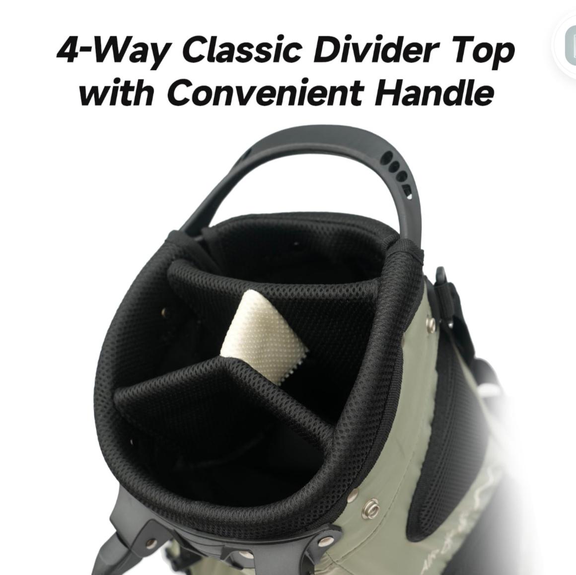 Golf Bag Men's Vertical Support Rod Camouflage Bracket Women's Small Lightweight Golf Bag Storage Bag Storage 7 Way Dividers