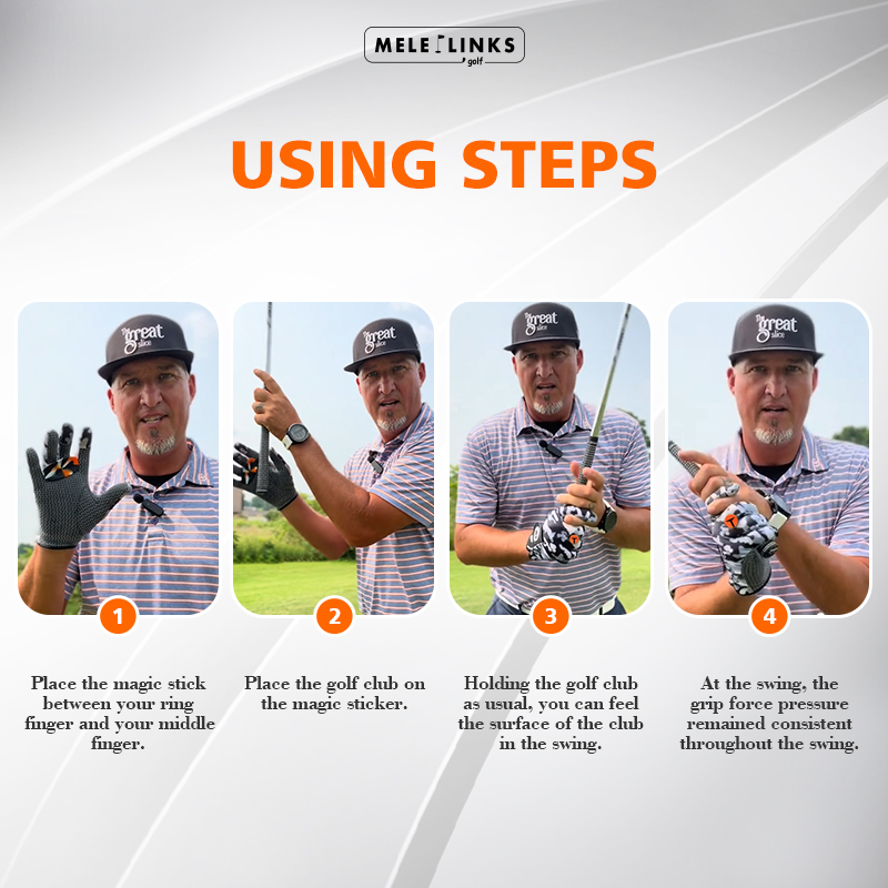 Grip Pad Golf Grip Friction Stickers Tape Anti Slip Silicone Training Aid Easy to Use Golf Grip Trainer for Golf Gloves
