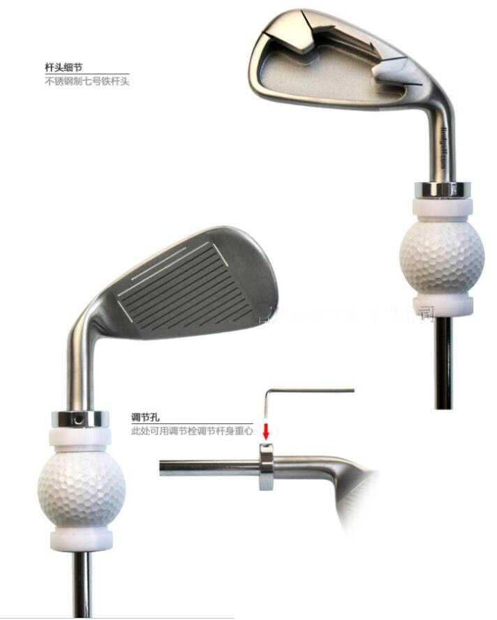 7# Iron Adjustable Golf Swing Trainer Stick Warm up Practice Club Happen Sound As Impact Timing Swing Trainer
