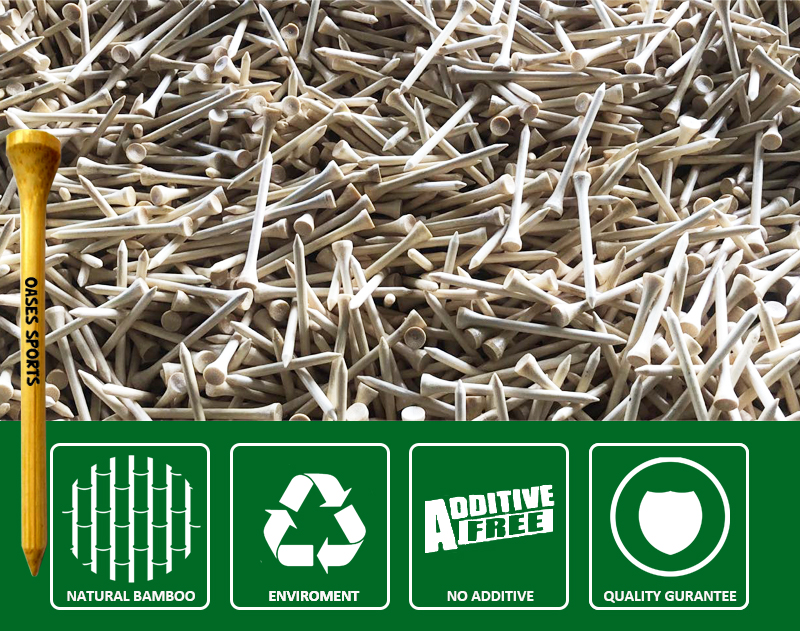Bamboo Golf Tees Size Options