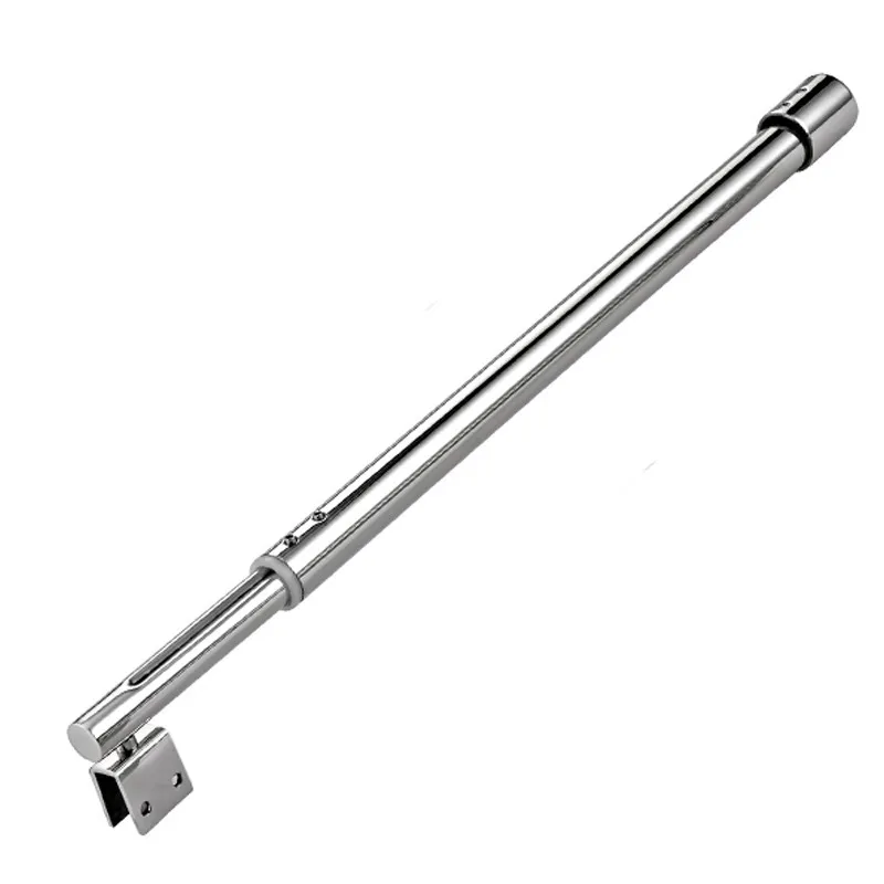 800-1200mm Bathroom Glass Support Bar Beveled Clip Shower Accessories