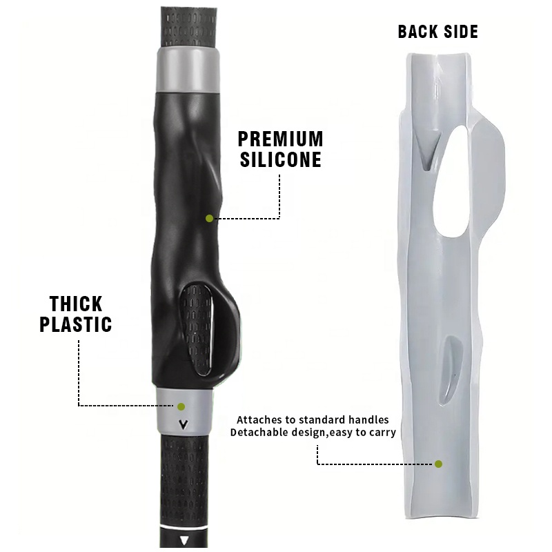 Clip-On Golf Grip Trainer Anti-Slip Portable Golf Swing Corrector Golf Training Aid Attachment for Improving Hand Positioning