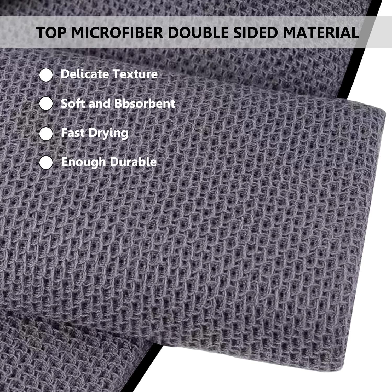 Golf Towel and Brush Set Microfiber Waffle Weave Cleaning Cloth Retractable Club Cleaner Kit Carabiner Clip Wholesale OEM