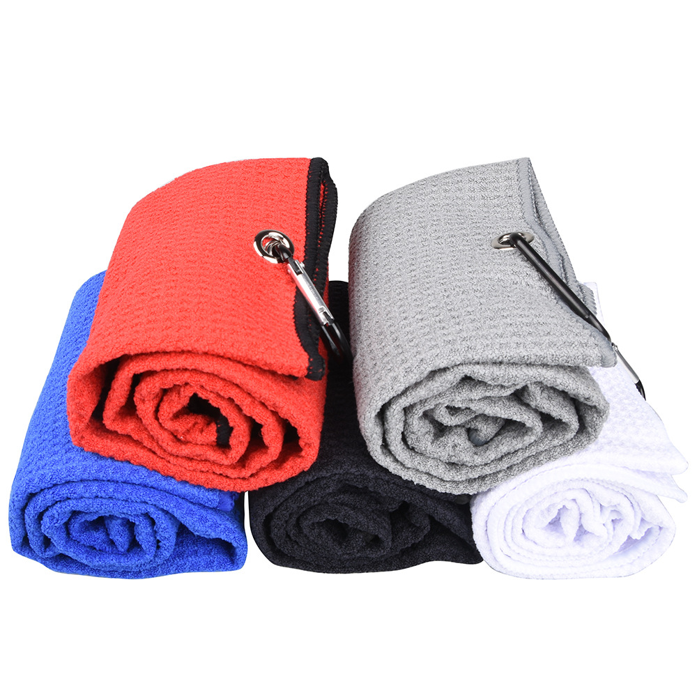 Hot-selling Manual Golf Cleaning Kit Towel 40*60CM + Club Double-sided Cleaning Brush Microfiber Fabrics for Personal Use