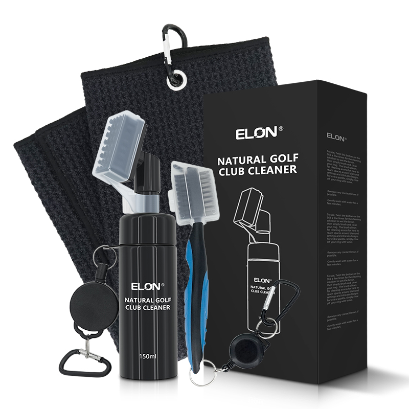 Premium Natural 150ml Club Cleaner Golf Accessories Kit 5oz Golf Club Grip Cleaning Kit with Brush and Towel
