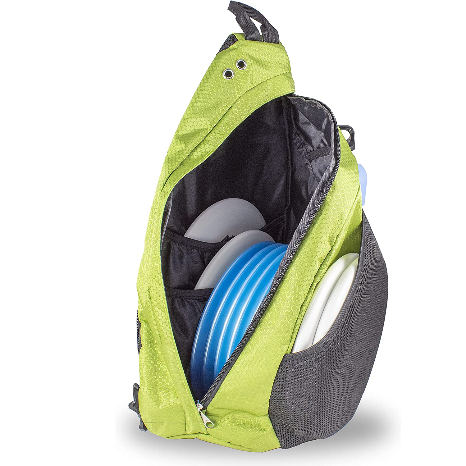Custom Single Shoulder Sling Disc Golf Bag with Water Bottle Holder Disc Golf Shoulder Sling Bag Fits 6-12 Discs