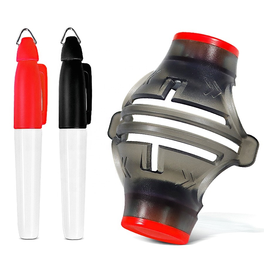 Portable 360 Degree Rotatable Golf Ball Alignment Marker Pen New Design 3 Pack Line Drawing Marking Liner Made Durable Plastic