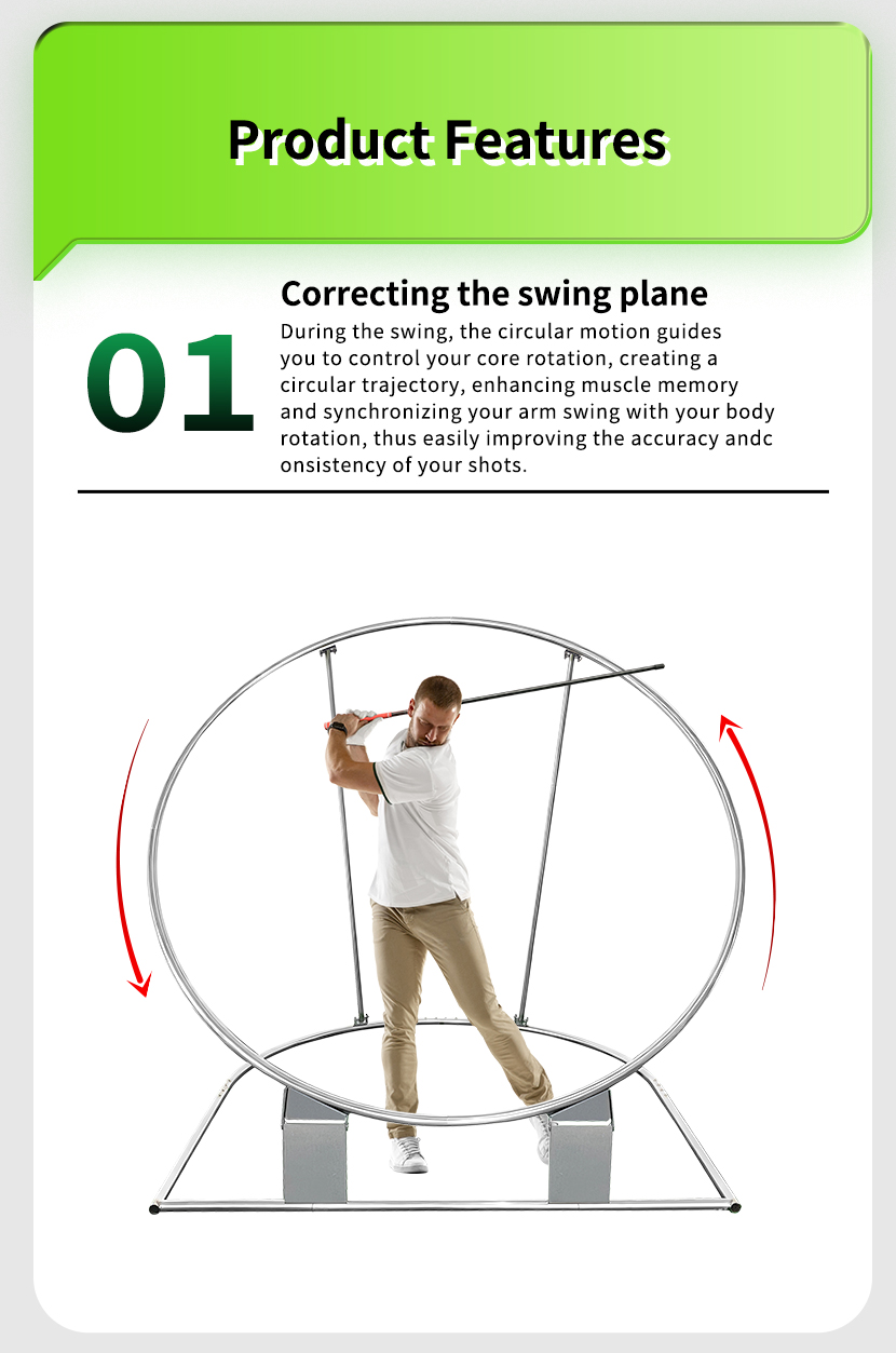 Factory Golf Swing Plane Trainer Frame Golf Plane Swing Correction Golf Swing Plane Trainer