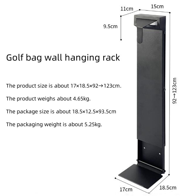 New Golf Bag Wall Mount Golf Bag Storage Rack