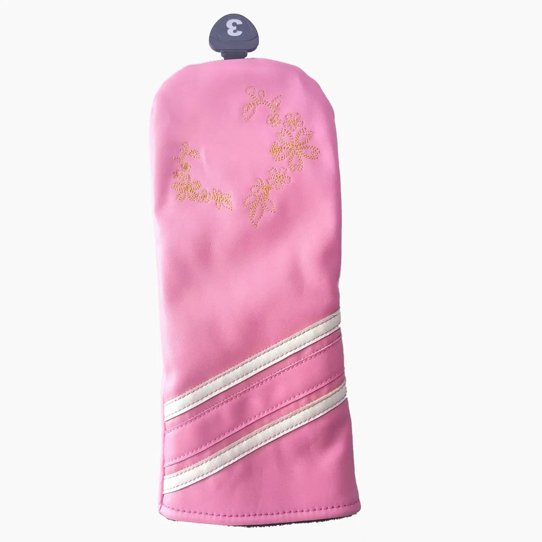 Elegant Women's Leather Golf Head Cover for Stylish Club Protection