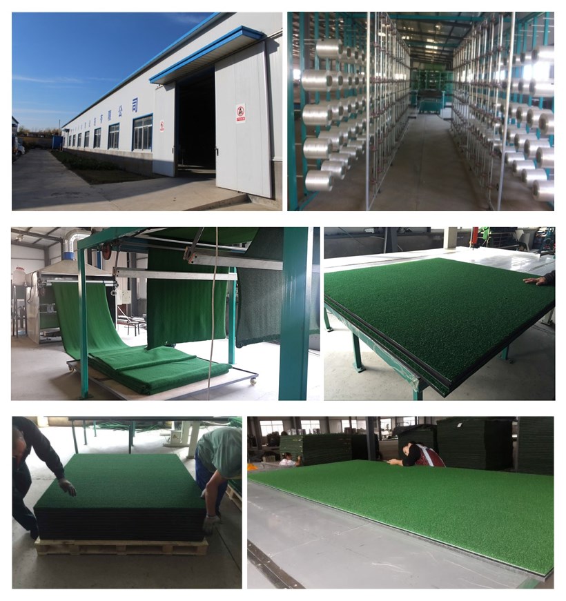 1515B Commercial Factory Made Nylon Turf Golf Training Aids Golf Practice Swing Hitting Driving Range Mat