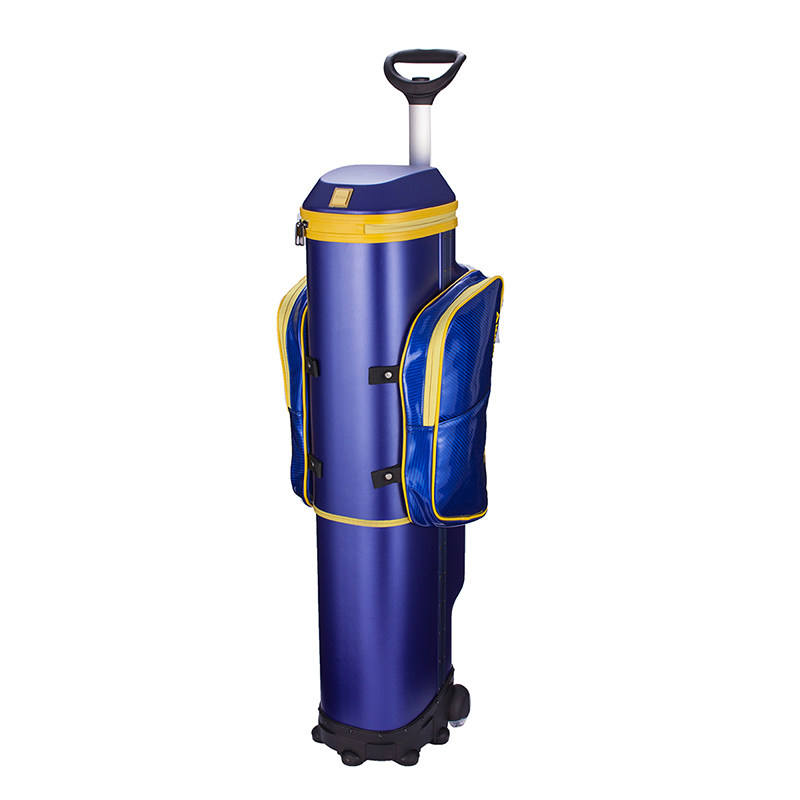 Durable Hard Side Golf Club Travel Case with 6 Dividers PC+ABS Rolling Golf Luggage Airline Approved Telescopic Golf Bag