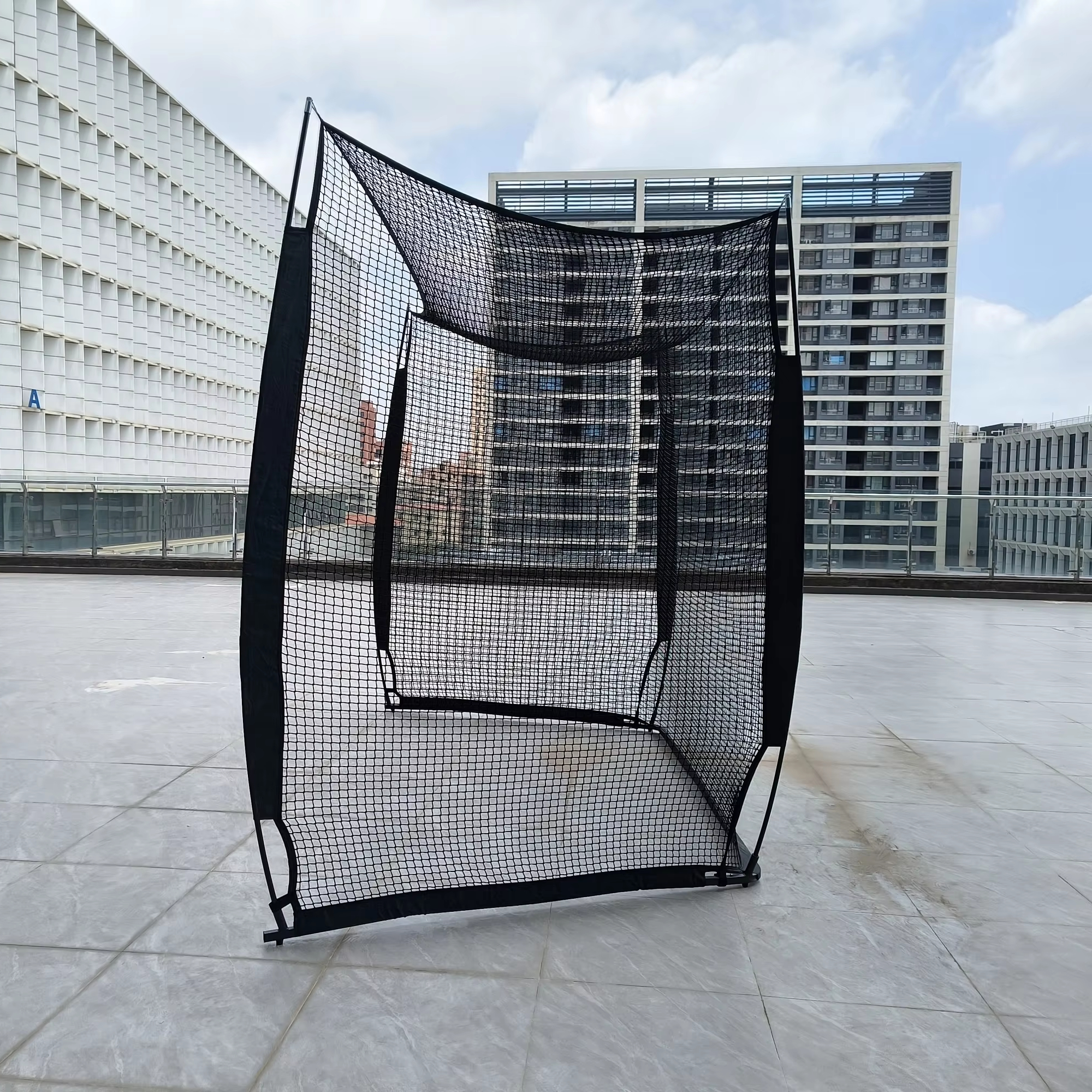 Classic 10 X 8 ft Golf Practice Net Hitting Cage Foldable with Impact Screen
