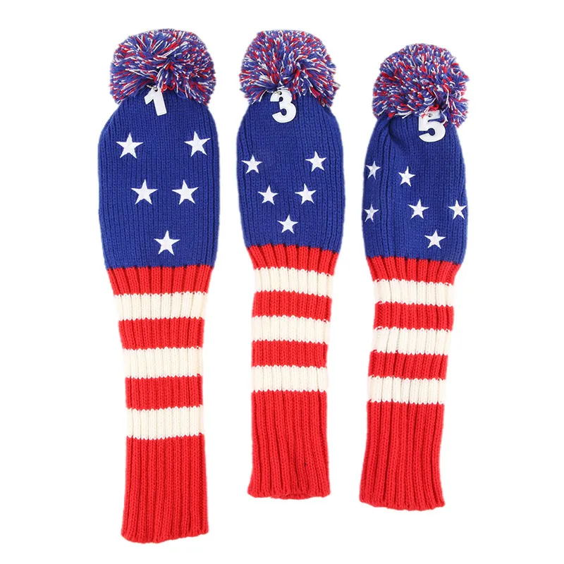 Premium Custom Striped Golf Club Head Covers for Ultimate Protection