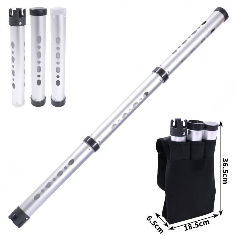 Wholesale Professional Golf Ball Picker Silver Detachable Aluminium Golf Ball Collecting Tube Golf Collector Tool