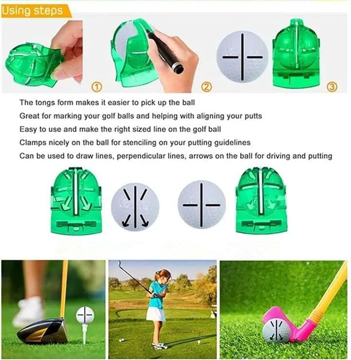 Ready to Ship 2025 New Design Golf Ball Line Marker Tool, Golf Ball Alignment and Identification Tool