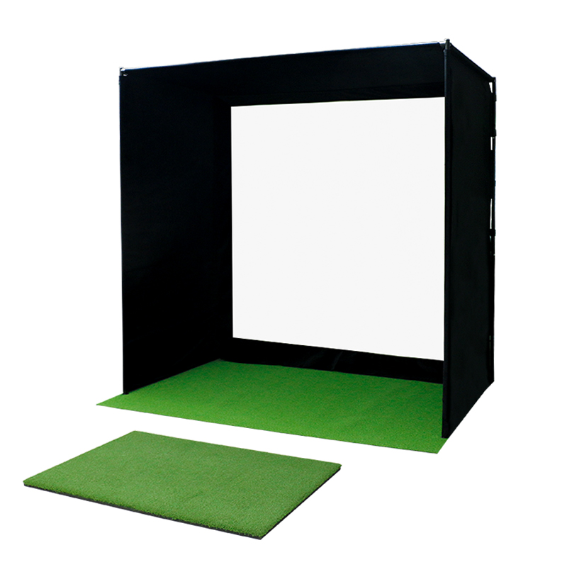 Konday Pro Golf Indoor Simulator Box Sim Space Golf Bay Impact Screen Golf Training Aids for Practice