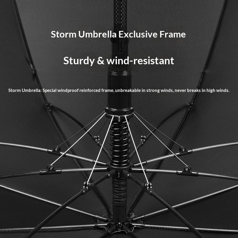 Luxury Carbon Fiber Ultra Light Automatic Golf Umbrella Straight Shaft Business Advertising Gift All-Weather Storm Resistant