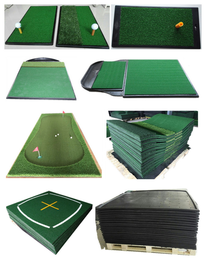 1515B Commercial Factory Made Nylon Turf Golf Training Aids Golf Practice Swing Hitting Driving Range Mat
