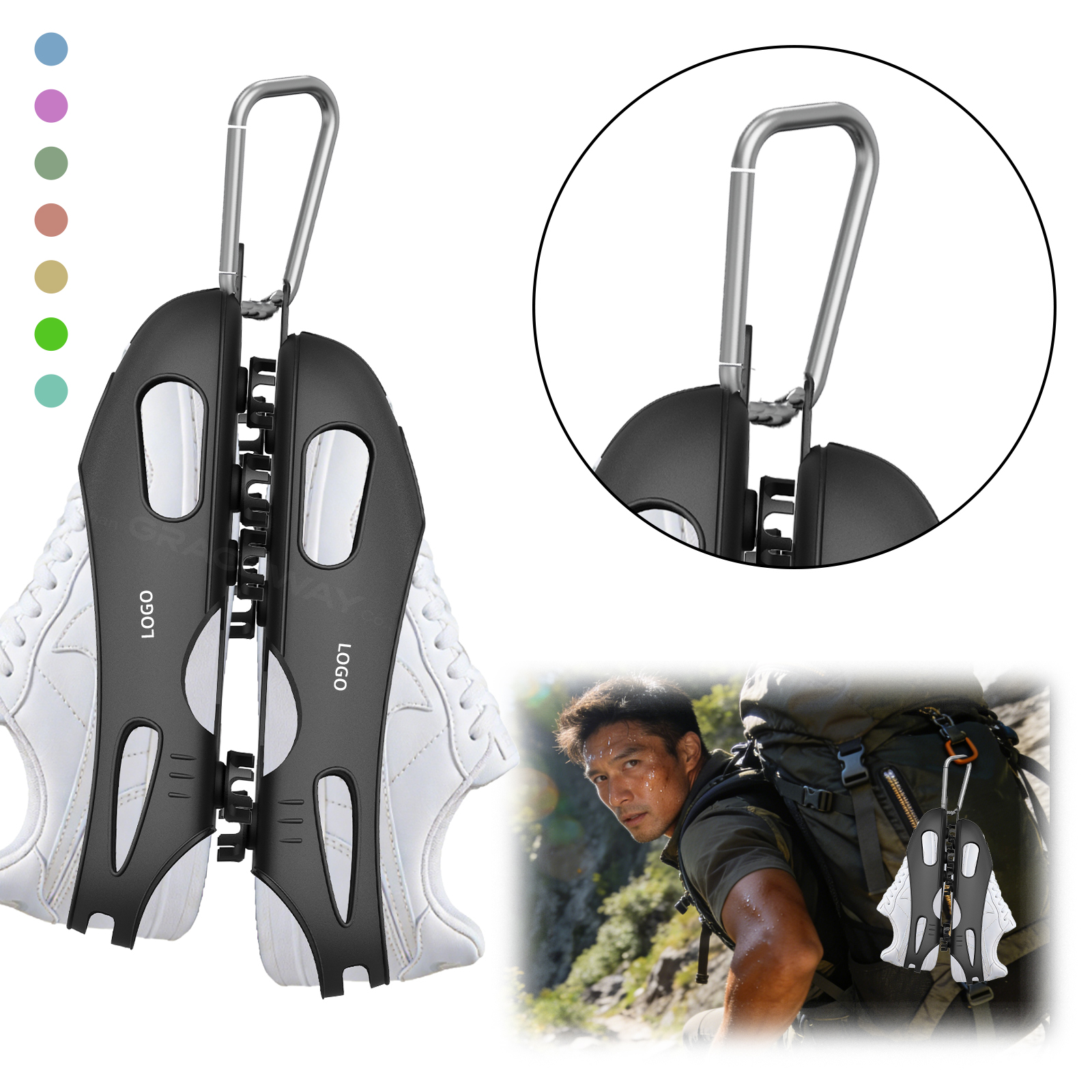Universal Golf Shoe Cleats Cover Anti Slip Traction Grip Attachment for Golf Training Sports OEM Golf Silicone Shoe Spike Hanger