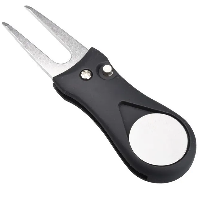 Foldable Golf Divot Repair Fork Ball Marker and Tool Accessories