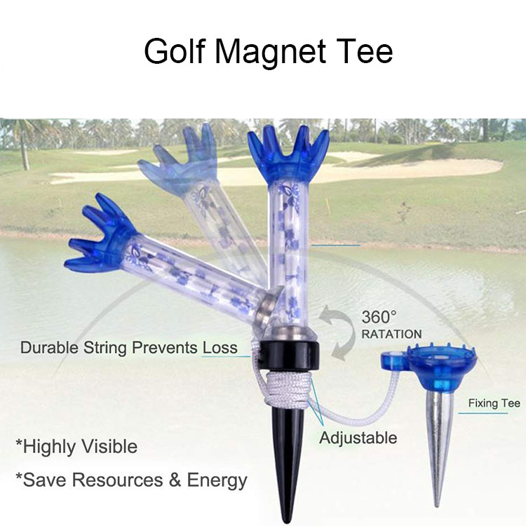 Premium Tech Magnetic Golf Tee - Durable Performance Training Tee with Zero Friction Design for Home Studio &amp; Pro Shop