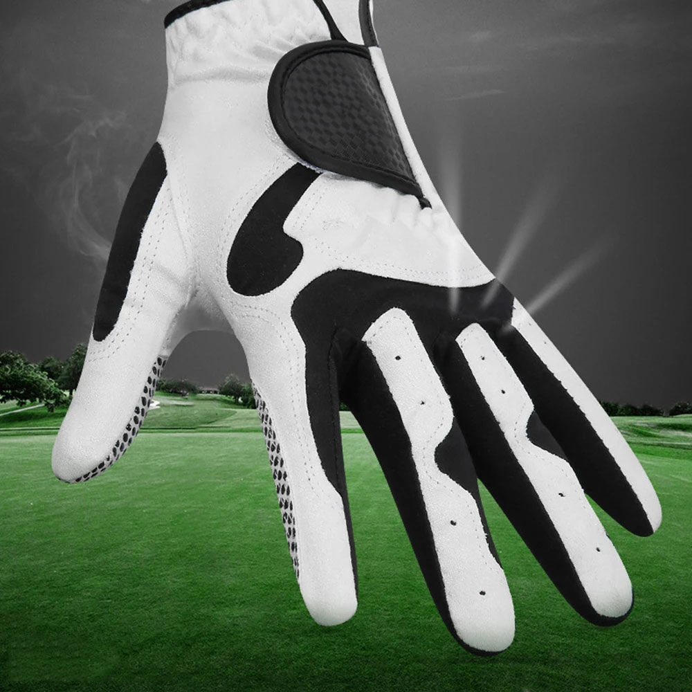Breathable Sheepskin Golf Gloves With Adjustable Velcro Strap Ensuring Perfect Fit Comfort And Reliable Grip On Course