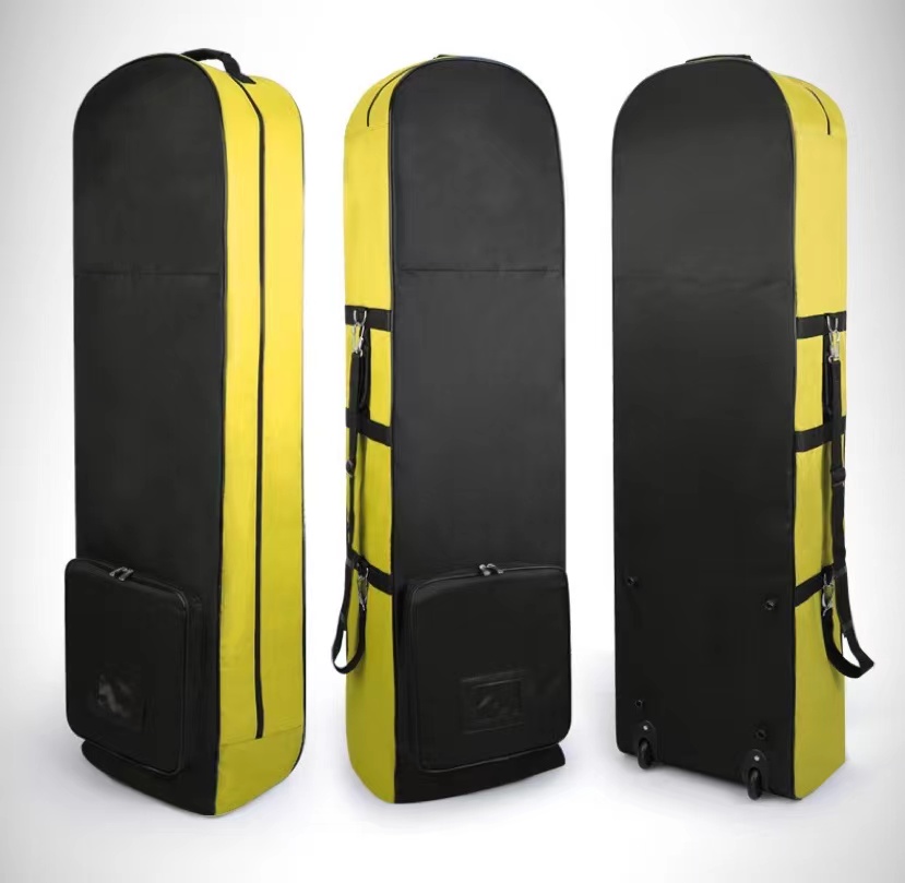 Durable Foldable Golf Equipment Travel Covers Aviation Golf Cases Portable Golf Travel Bag with Wheels