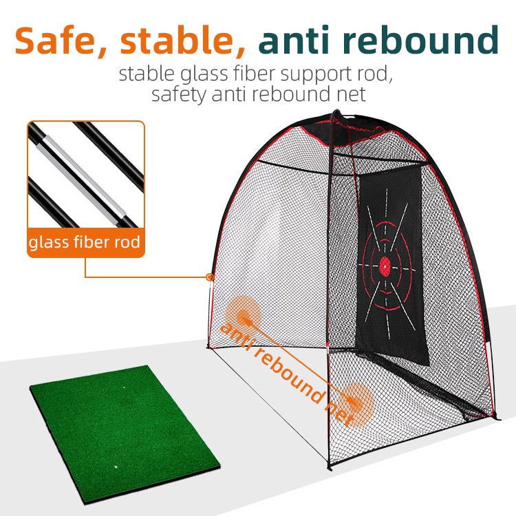 Indoor Outdoor Portable Golf Hitting Practice Nets With Target Backyard Driving Range Golf Training Sport Golf Chipping Net