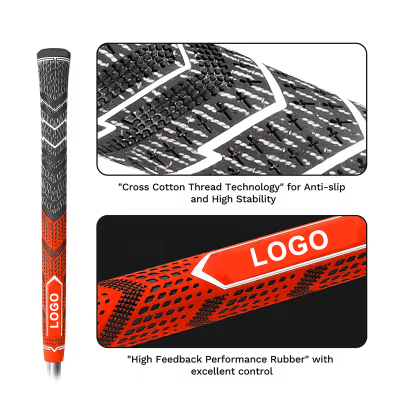 Custom Logo Golf Grips Rubber Standard Size Non-slip Durable 50+-2g Golf Club Grip