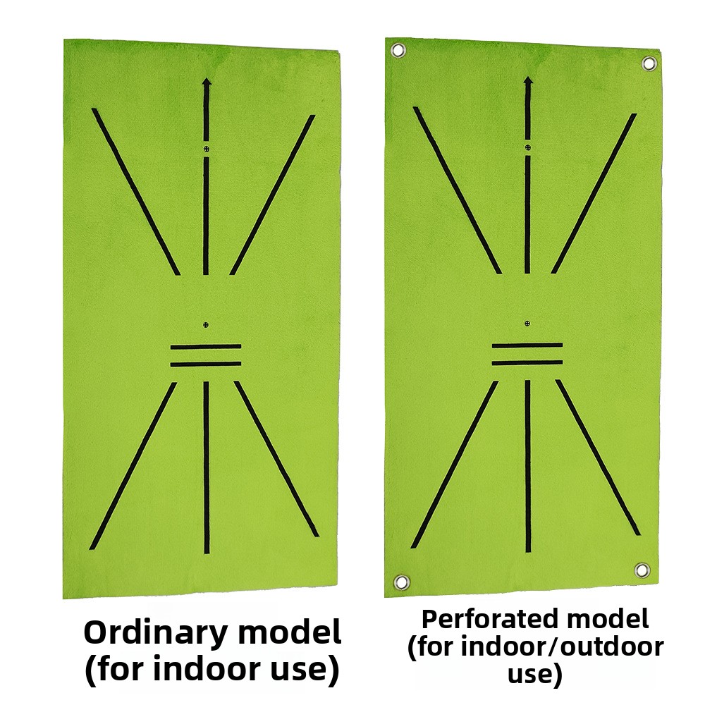 Golf Swing Path Training Feedback Mat Impact Trace Direction Detection Indoor/Outdoor Use 60x30cm 5mm SBR Material Hole Options