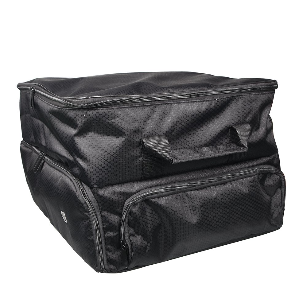 2 Layer PVC Black Golf Trunk Organizer Storage Box for Golf Bags Portable Travel Box