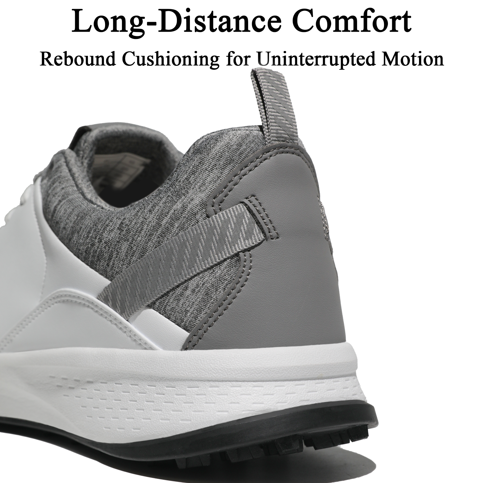 Men's Performance Golf Shoes Spike Less Golf Trainers with Enhanced Traction Outsole Athletic Shoes for Course and Driving Range