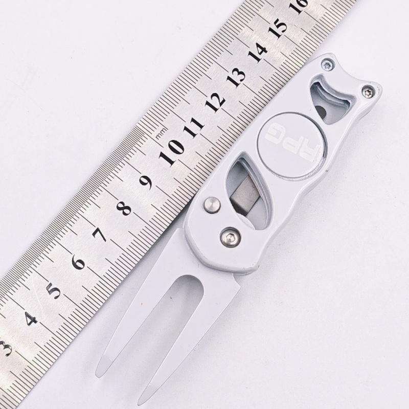 Wholesale Custom Switchblade Retractable Golf Repair Divot Tool With Ball Marker Foldable Metal Design