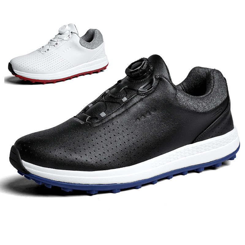 Spring/Summer Golf Shoes for Men Cotton Lined Spikes Non-Slip Traction Nubs Casual Outdoor Sports