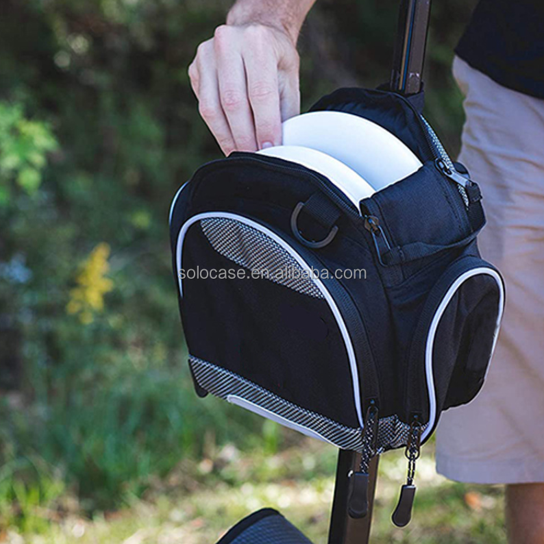 Lightweight Disc Golf Starter Gym Bag with Convenient Bottle Holder Pocket