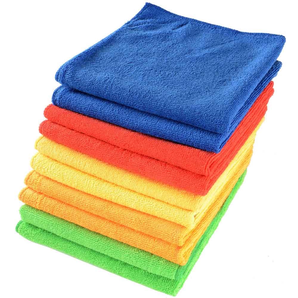 Customized 300GSM Microfiber Cleaning Cloths 40*40cm Super Absorbent Cleaning Towel Reusable Microfiber Kitchen Car Towels