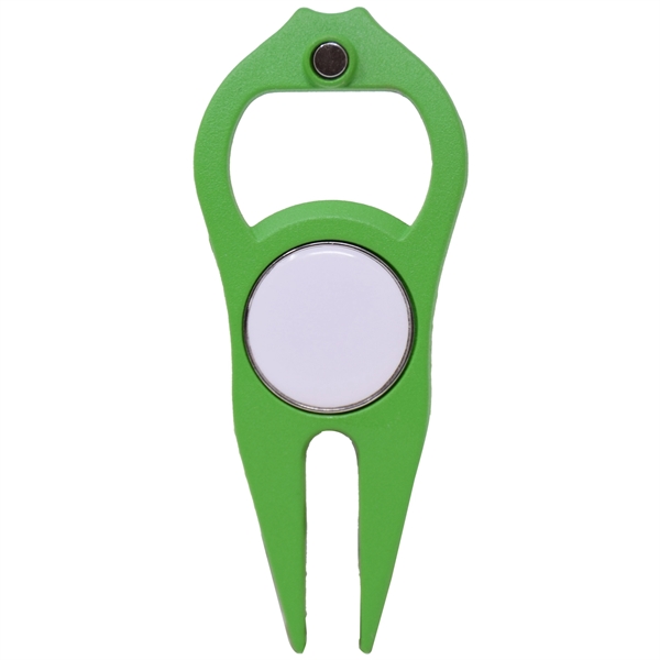 Premium Golf Divot Tool Custom Logo 6-in-1 Ultimate Factory with Ball Marker Divot Tool Single Prong