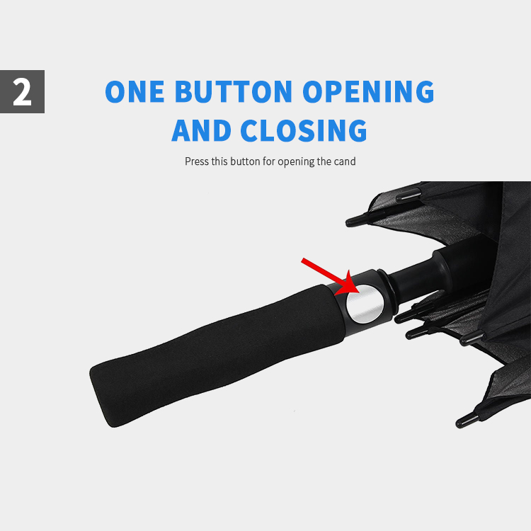 2019 Wholesale 27Inch X 8K Auto Open Windproof Golf Umbrella With UV Protection