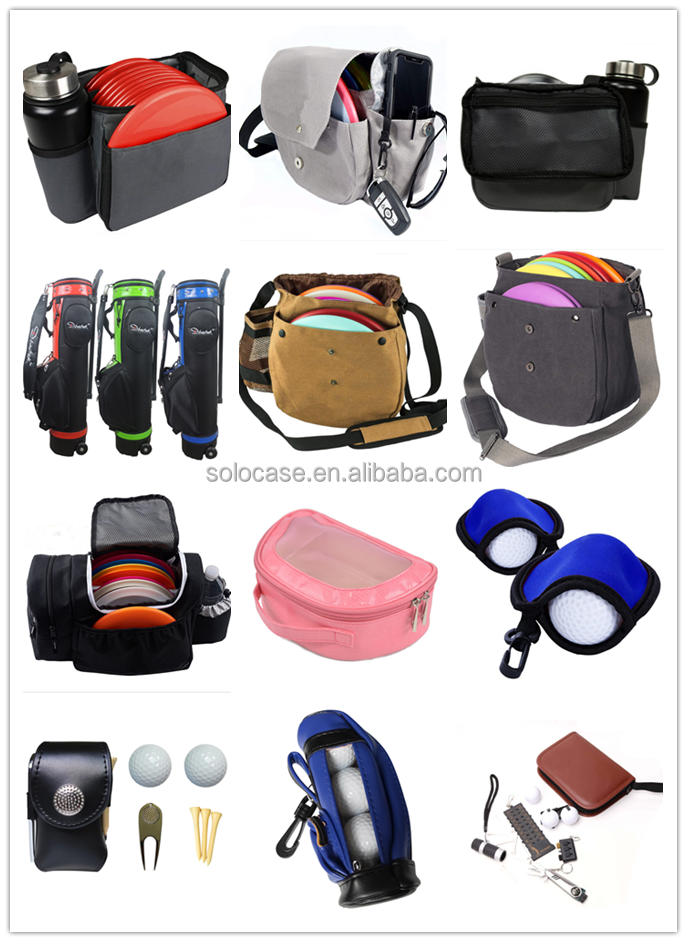 Lightweight Disc Golf Starter Gym Bag with Convenient Bottle Holder Pocket