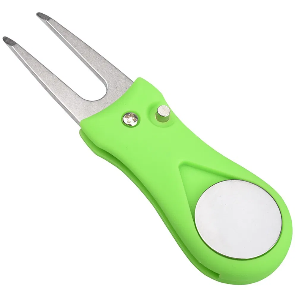 Foldable Golf Divot Repair Fork Ball Marker and Tool Accessories