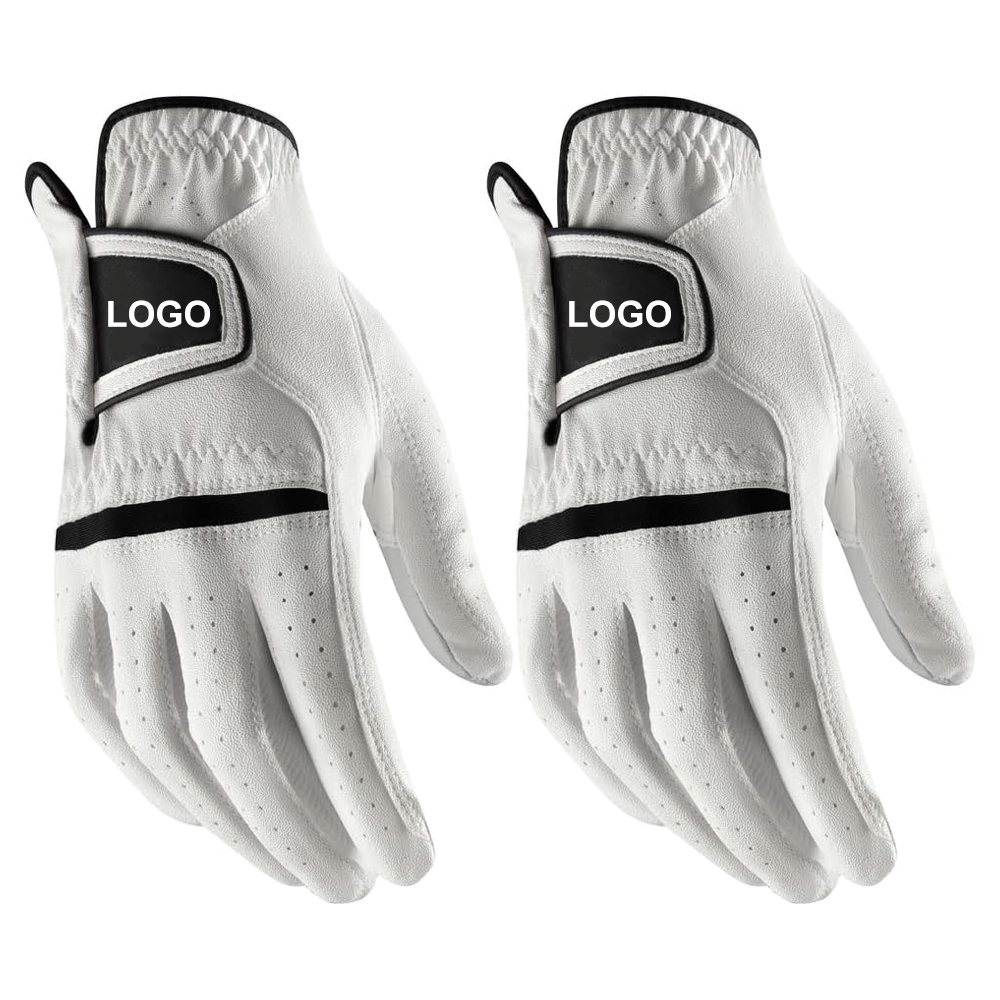 Custom Logo Cabretta Leather Anti Slip Soft Breathable Golf Durable Grip Men Golf Gloves