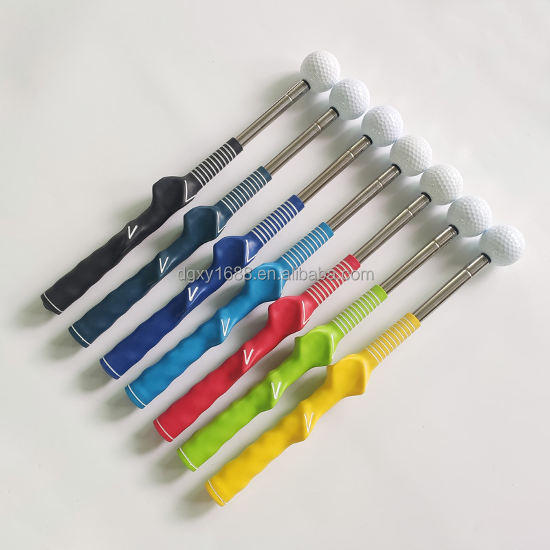 Retractable Telescopic Golf Grip Trainer Swing Training Aids for Warm-up and Tempo Training