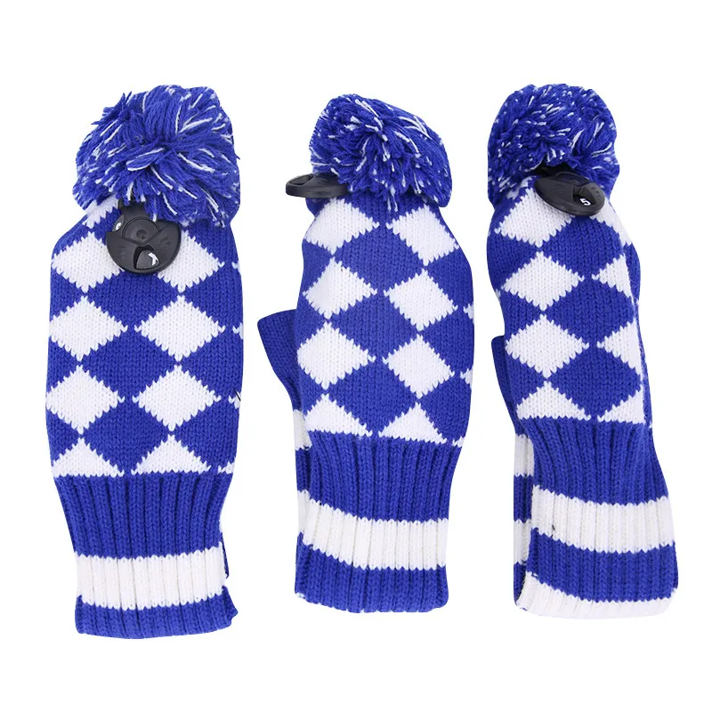 Premium Custom Striped Golf Club Head Covers for Ultimate Protection