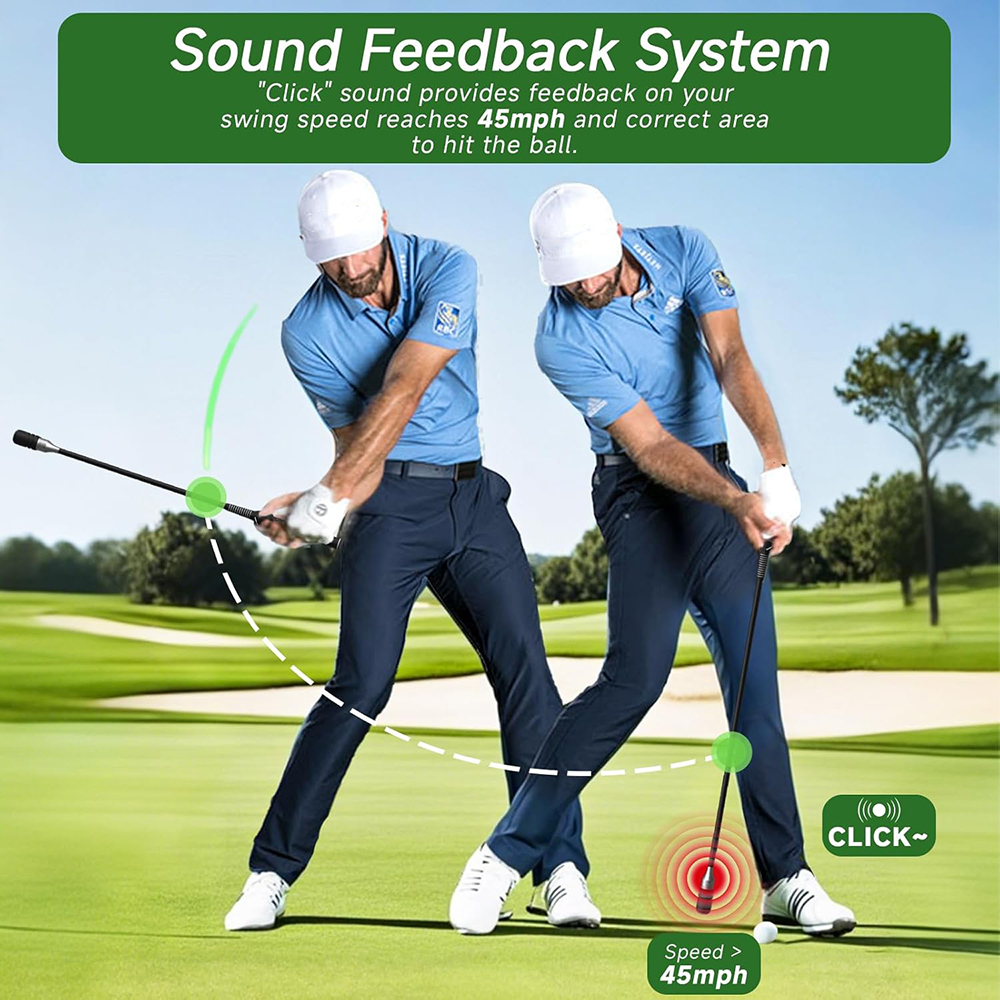 Top Supplier Golf Tempo Swing Trainer Sound Effects Swing Exerciser Durable Stainless Steel Golf Swing Speed Trainer