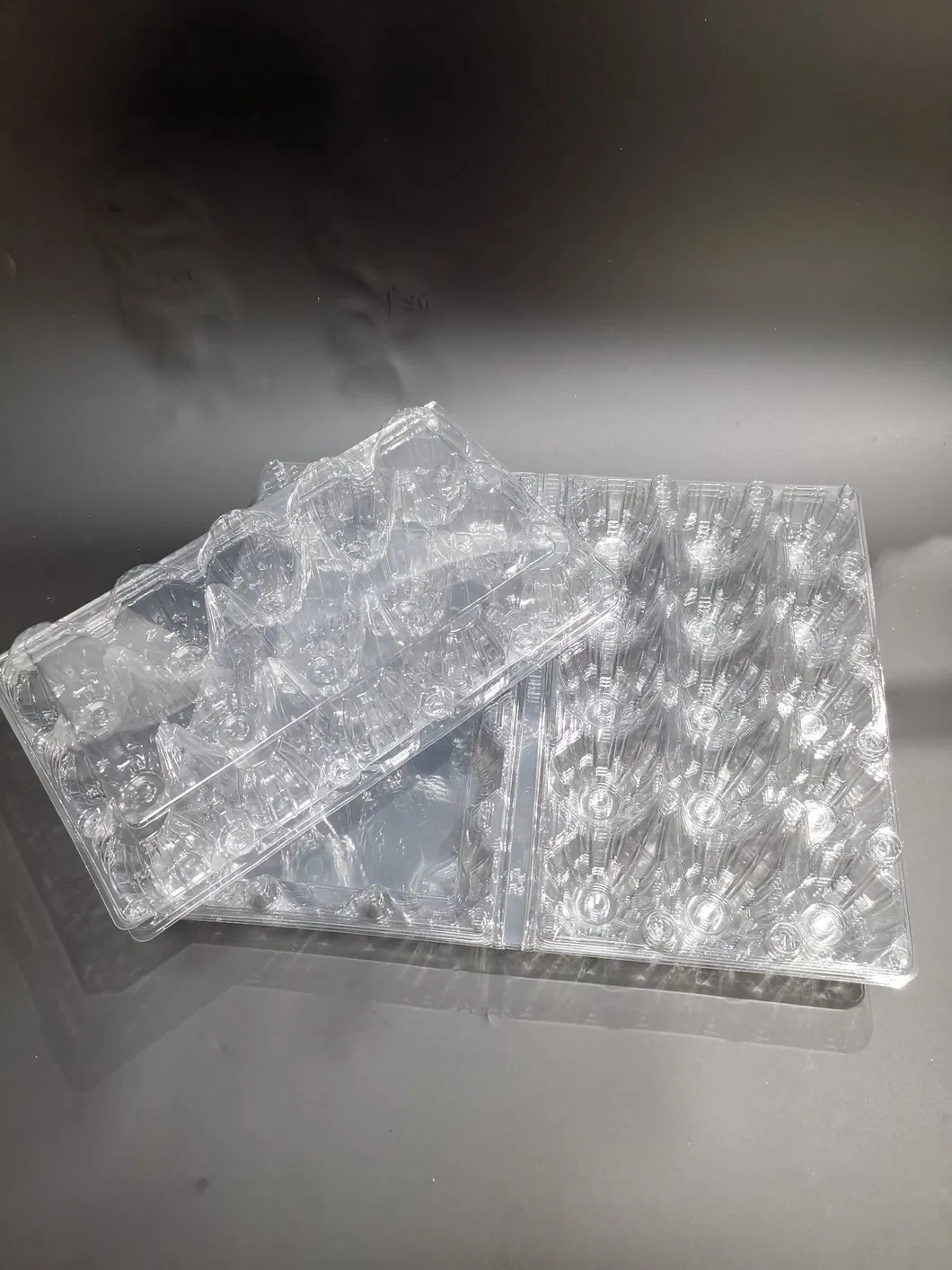 Recipiente de ovo PET reciclável Embalagem clamshell ecológica para atacado em grande quantidade