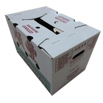 Caixa de Papelão Corrugado à Prova d'Água para Atacado Bdl Reciclável, Caixa de Vegetais Revestida de Cera