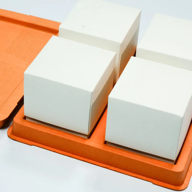 Caixa de Presente de Pastel Moldado de Polpa de Laranja - Detalhe 2